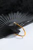 Load image into Gallery viewer, Gatsby Black Feather Folding Fan