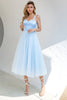 Load image into Gallery viewer, Sky Blue Tulle Cocktail Dress