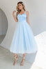 Load image into Gallery viewer, Sky Blue Tulle Cocktail Dress