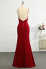 Load image into Gallery viewer, Lace Dark Red Bridesmaid Dress