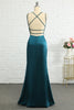 Load image into Gallery viewer, Peacock Blue Mermaid Backless Long Formal Dress