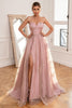 Load image into Gallery viewer, Glitter Blush Long Formal Dress with Slit