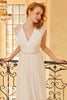 Load image into Gallery viewer, White Lace Mother Of The Bride Dress