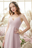 Load image into Gallery viewer, Blush High Low Chiffon Bridemaid Dress