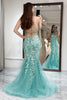 Load image into Gallery viewer, Pink Mermaid Backless Long Corset Formal Dress With Appliques