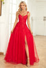 Load image into Gallery viewer, Tulle Red Ball Gown Dress with Appliques